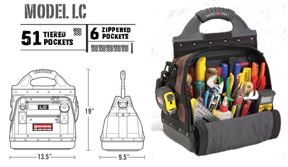 VETO PRO PAC LC Tool Bag with 57 Pockets