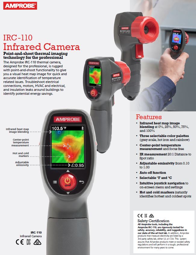 Amprobe IRC-110 Infrared Camera 20:1 